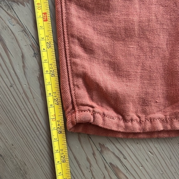 NWT. Veronica Beard Karter Paperbag Linen Blend Crop Pants in Mocha Size 8 - Picture 7 of 9